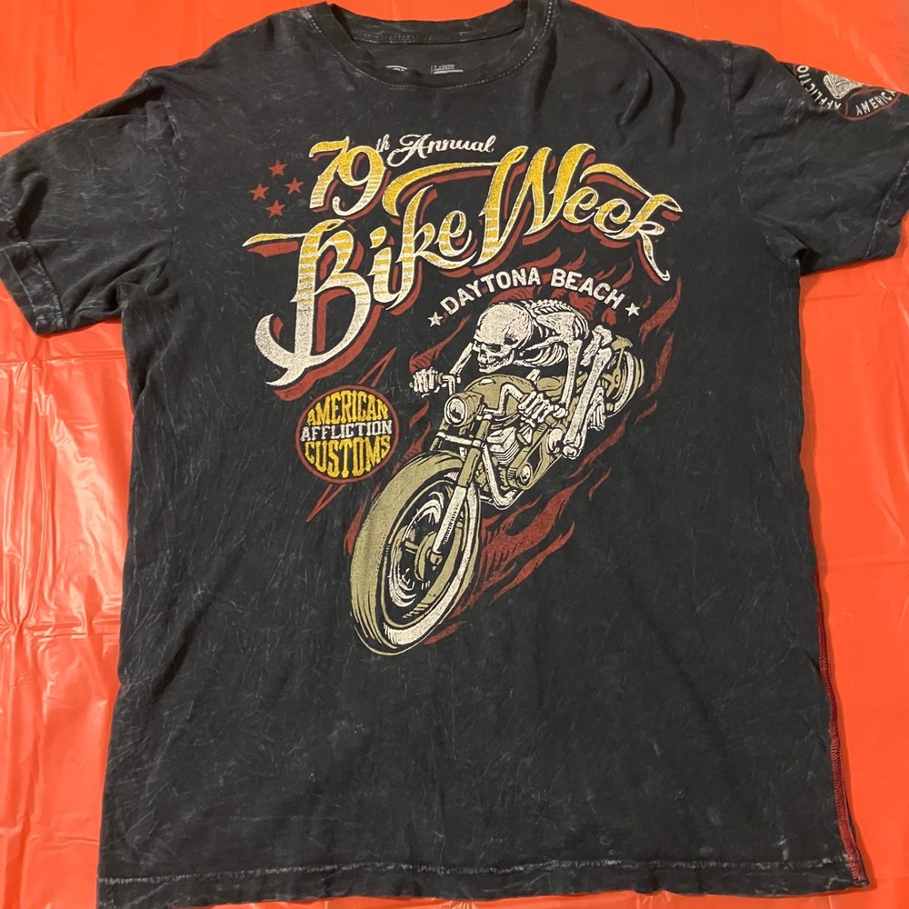 Affliction Daytona beach bike week tee shirt